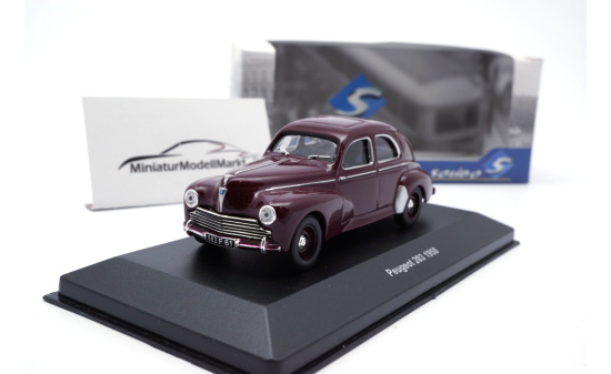 Solido S4300300 Peugeot 203 Berline - Dunkelrot - 1950 1:43