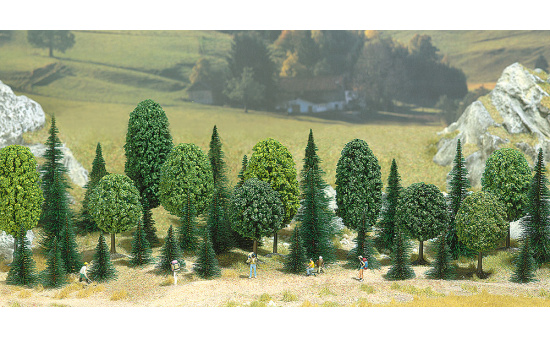 Busch 6590 Mischwald (35 Stck) - Vorbestellung 1:160