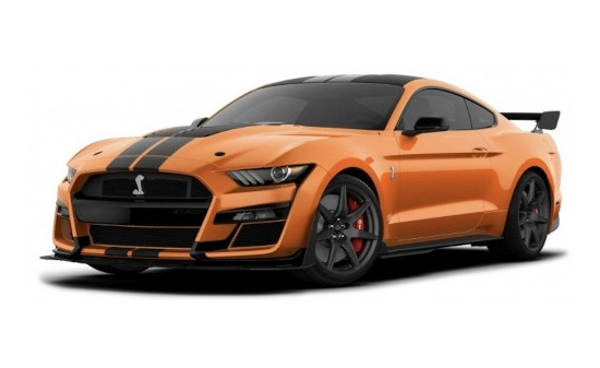 Maisto 31388ORANGE Ford Mustang Shelby GT500, orange/matt-schwarz, 2020 1:18