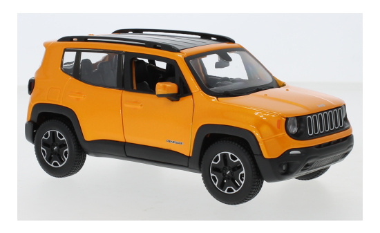 Maisto 31282ORANGE Jeep Renegade, metallic-orange 1:24