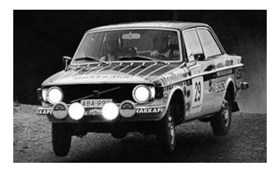 IXO RAC343LQ Volvo 142, No.29, 1000 Lakes Rally, M.Alen/J.Toivonen, 1973 - Vorbestellung 1:43