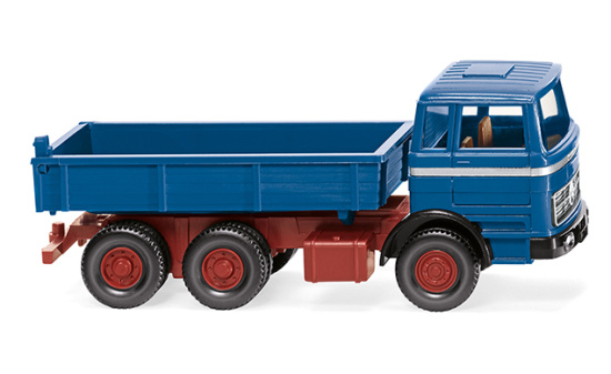 Wiking 042407 Flachpritschenkipper (MB) - azurblau 1:87