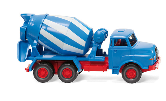 Wiking 068208 Betonmischer (MAN) - blau/weiß 1:87