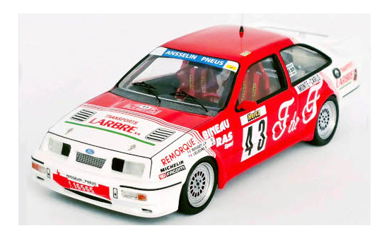 Trofeu RRFR29 Ford Sierra RS Cosworth, No.43, Rallye WM, Rally Monte Carlo , J.P.Rouget/F.Lelievre, 1988 1:43