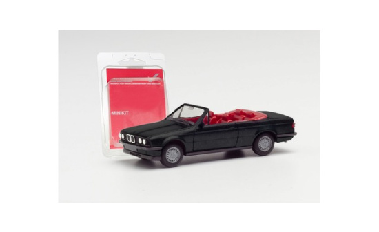 Herpa 012225-006 Herpa MiniKit: BMW 3er E30 Cabrio, schwarz 1:87