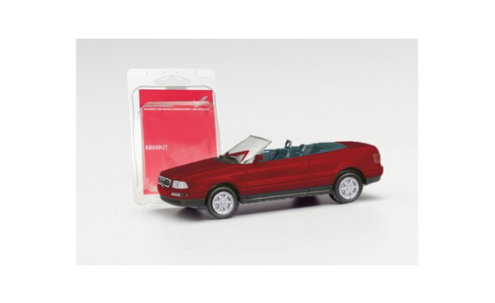 Herpa 012287-006 Herpa MiniKit: Audi 80 Cabrio, weinrot 1:87