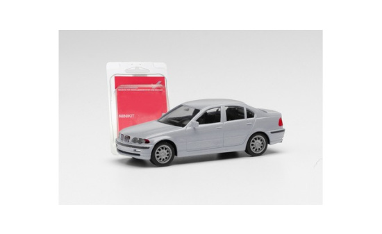 Herpa 012416-008 Herpa MiniKit: BMW 3er Limousine E46, silbergrau - Vorbestellung 1:87