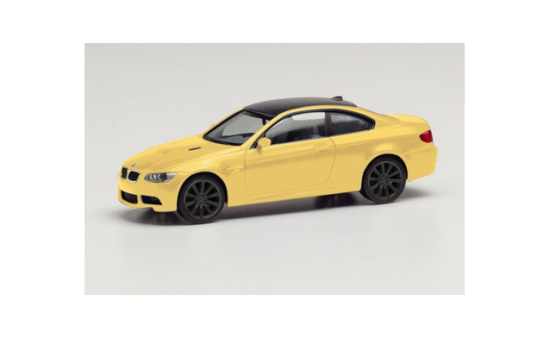 Herpa 023863-002 BMW M3 Coupé, dakargelb, Felgen schwarz 1:87