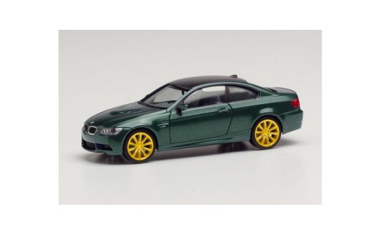 Herpa 033862-002 BMW M3 Coupé, British Racing Green metallic, Felgen gold 1:87