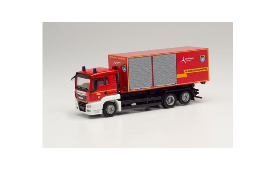 Herpa 096331 MAN TGS XL Wechsellader-LKW Feuerwehr Eschweiler / Städteregion Aachen 1:87