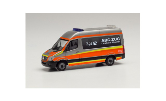 Herpa 096379 Mercedes-Benz Sprinter `13 Bus HD ABC-Zug Landkreis München 1:87