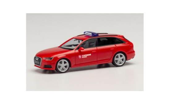 Herpa 096386 Audi A4 Avant Kommandofahrzeug Feuerwehr Stolberg 1:87