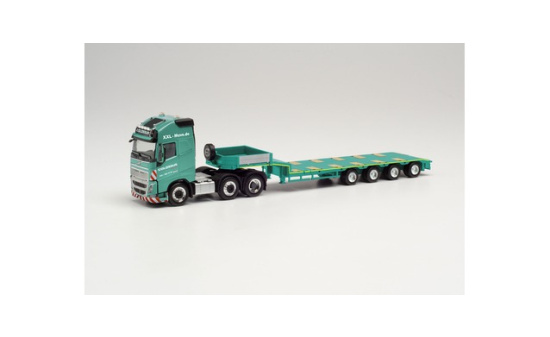 Herpa 314107 Volvo FH16 Gl. XL Semitieflade-Sattelzug 