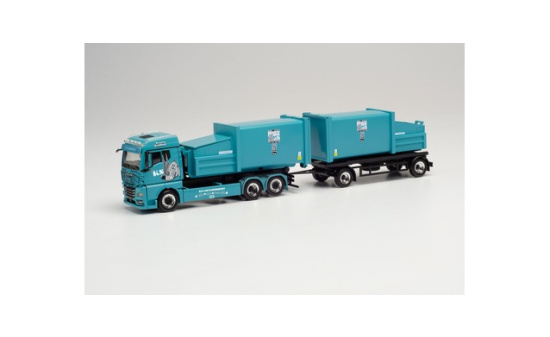 Herpa 314152 MAN TGX GM Pressmüllcontainer-Hängerzug 