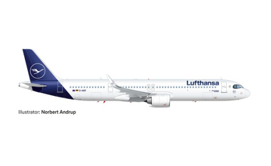Herpa 534376-001 Lufthansa Airbus A321neo D-AIEF Forchheim - Vorbestellung 1:500