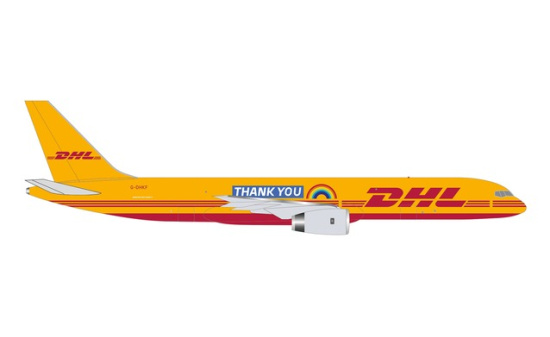 Herpa 535526 DHL Air Boeing 757-200F Thank you G-DHKF - Vorbestellung 1:500