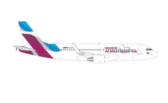 Herpa 535533 Eurowings Airbus A320 Team D-AIZS 1:500