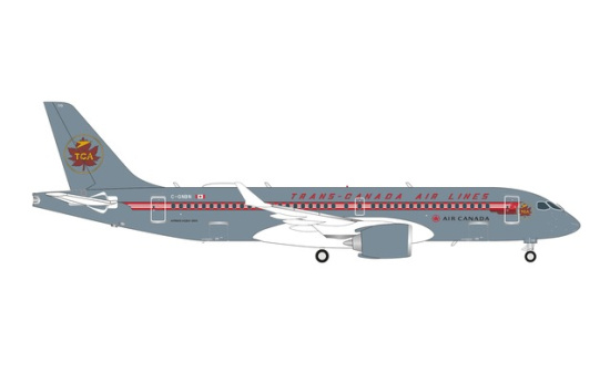 Herpa 571593 Air Canada Airbus A220-300 - Trans Canada Air Lines retro livery C-GNBN - Vorbestellung 1:200