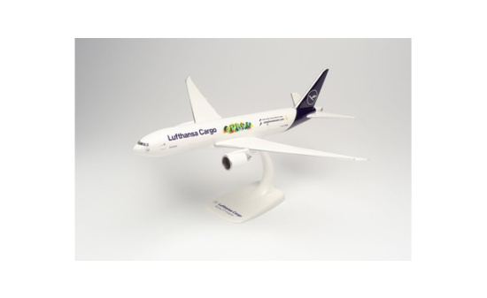 Herpa 613354 Lufthansa Cargo Boeing 777F Cargo Human Care D-ALFI Buenos Días México - Vorbestellung 1:200