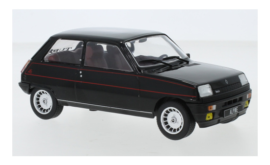 WhiteBox 124057 Renault 5 Alpine, schwarz/Dekor, 1982 1:24