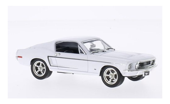 Lucky Die Cast 43206WHITE Ford Mustang GT 2+2 Fastback, weiss, 1968 1:43