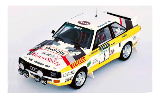 Trofeu RRUK62 Audi Sport quattro, No.1, Shell Oils, Scottish Rally, M.Mouton/F.Pons, 1985 1:43