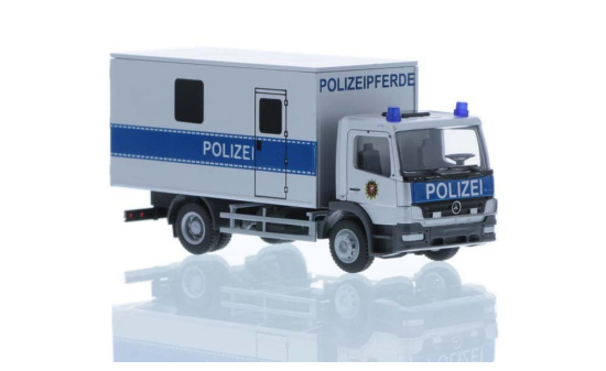 Rietze 72510 Mercedes-Benz Atego '10 Koffer Transport Polizeipferde, 1:87 1:87