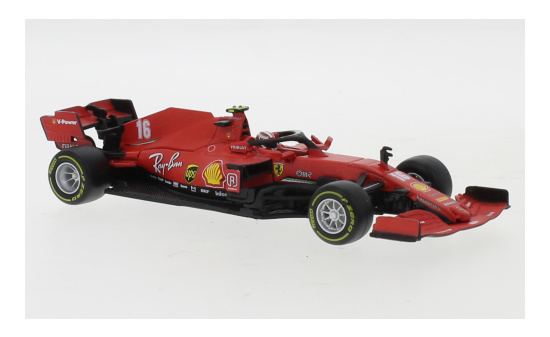 Bburago 18-36819L Ferrari SF1000, No.16, Scuderia Ferrari, Formel 1, GP Österreich, mit Fahrerfigur, C.Leclerc, 2020 1:43