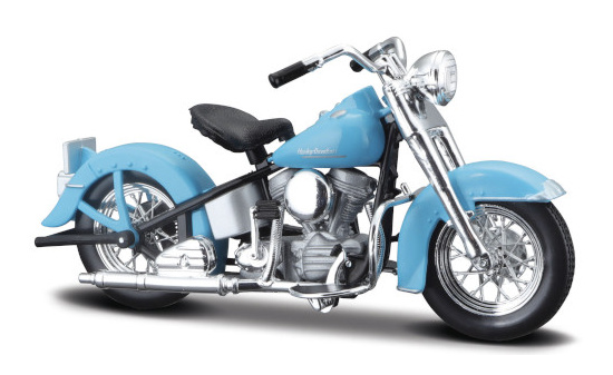 Maisto 20-20115BLUE Harley Davidson 74FL Hydra Glide, hellblau, 1953 1:18