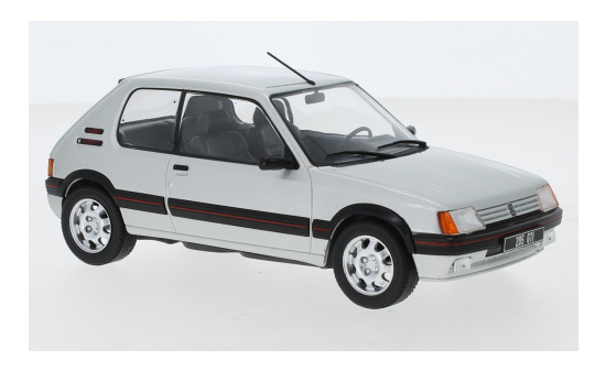 WhiteBox 124063 Peugeot 205 1.9 GTI, silber, 1988 1:24
