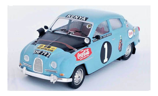 Trofeu RRKE08 Saab 96, RHD, No.1, East African Safari Rally, K.Mayers/P.Potter, 1963 1:43