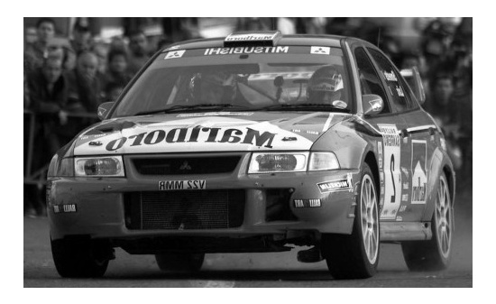 IXO 18RMC074B20 Mitsubishi Carisma GT Evolution VI, No.2, Rally San Remo, F.Loix/S.Smeets, 1999 1:18