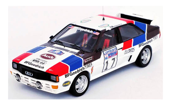 Trofeu RRUK64 Audi quattro, No.17, Rallye WM, RAC Rallye, J.Buffum/N.Wilson, 1984 1:43