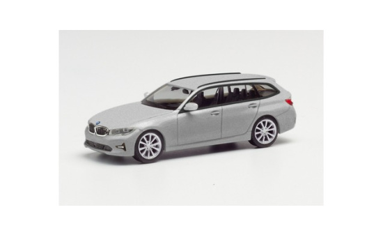 Herpa 430821-002 BMW 3er Touring, glaciersilber metallic 1:87