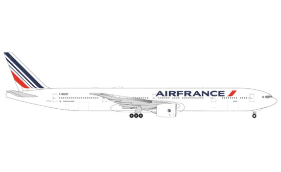 Herpa 535618 Air France Boeing 777-300ER - 2021 livery F-GSQF Papeete 1:500
