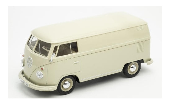Welly 22095PV-Cream VW T1 Bus Kasten, beige, 1963 1:24