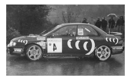IXO 24RAL011B Subaru Impreza 555, No.4, Subaru Rally Team, Rallye WM, Rallye Monte-Carlo, C.McRae/D.Ringer, 1995 1:24