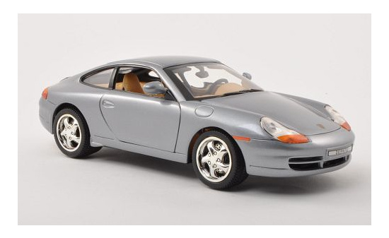 Motormax MOM73101GREY Porsche 911 (996) Carrera - grau 1:18