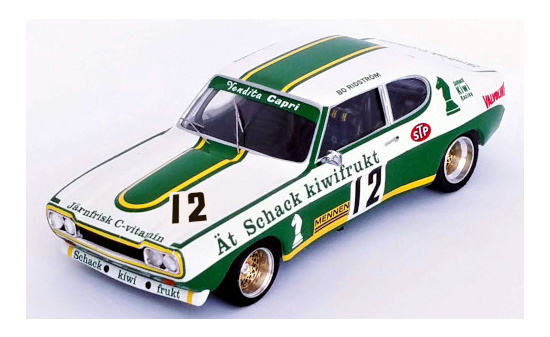 Trofeu RRSE12 Ford Capri MKI RS 2600, No.12, Schack Kiwi Racing, Swidish Gold Cup, Kinnekulle Ring, B.Ridström, 1973 1:43