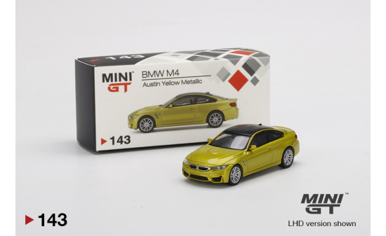 Mini GT MGT00143-L BMW M4 (F82) Austin Yellow Metallic (LHD) 1:64