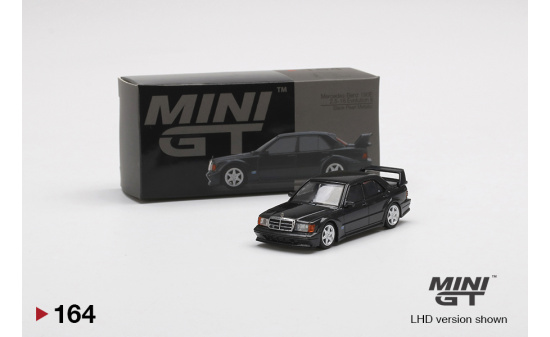 Mini GT MGT00164-L Mercedes-Benz 190E 2.5-16 Evolution II  Black Pearl Metallic (LHD) 1:64