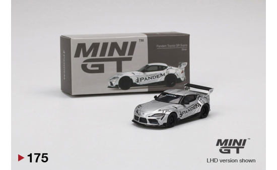 Mini GT MGT0175-L Pandem Toyota GR Supra V1.0   Silver (LHD) 1:64