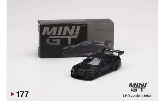 Mini GT MGT00177-R Bentley Continental GT3 Test Car (RHD) 1:64