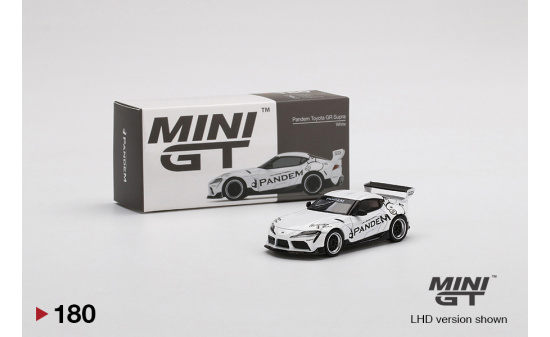 Mini GT MGT00180-L Pandem Toyota GR Supra V1.0 White (LHD) 1:64