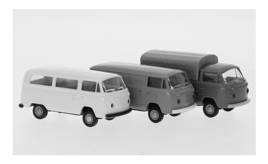 Brekina 10214 VW Sortiment zum Bau von 3 VW T2-Modellen, 1973 1:87