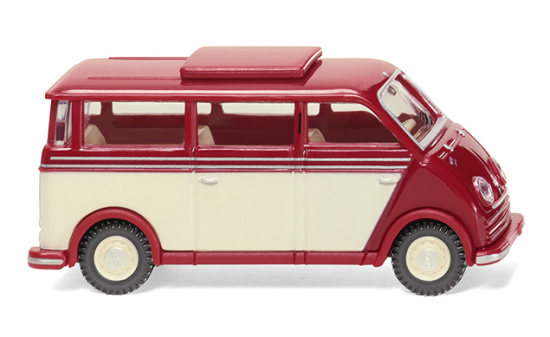 Wiking 033405 DKW Schnelllaster Bus - rubinrot/elfenbein 1:87