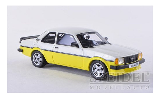 Neo 43710 Opel Ascona B i2000, gelb/weiss, 1980 1:43
