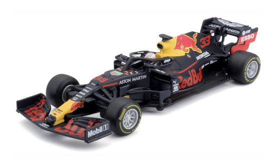 Bburago 18-38053 Red Bull Honda RB16, No.33, Aston Martin Red Bull Racing, Red Bull, Formel 1, GP Abu Dhabi, mit Fahrerfigur, M.Verstappen, 2020 1:43
