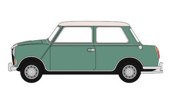 Oxford OXF76RE003 Riley Elf MkIII - grün , weiss 1:76