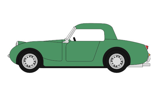 Oxford OXF76AHF003 Austin Healey Frogeye Sprite - grün 1:76
